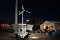 Central Eléctrica Híbrida Solar y Eólica Móvil, Remolcable, Generador Fuera de la Red para Estaciones Base de Emergencia, Campamentos, GW Mobile 1210