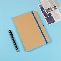 Bloc-notes adhésif en papier kraft avec couverture en tissu, bloc-notes de bureau, bloc-notes multifonctionnel épaissi, ensemble de blocs-notes, impression de logo personnalisée