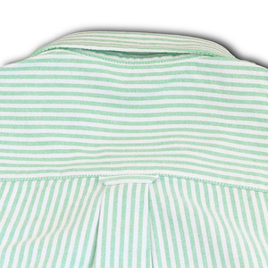 Nouveau design hommes manches longues vertical vert menthe blanc chemise décontractée rayée - Product Image 4