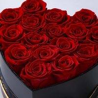 Nouveauté : Boîte cadeau de 16 roses éternelles de luxe pour la Saint-Valentin, la fête des Mères, la remise des diplômes, Noël, longue durée