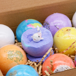 ชุดของขวัญระเบิดอาบน้ำเด็กสุดหรู 12 ชิ้น พร้อมของเล่นเรืองแสงในที่มืดธีมมหาสมุทร ของขวัญวันหยุดสำหรับเด็ก ผู้หญิง ความสนุกสนานที่บ้าน รูปแบบคัพเค้ก - Product Image 4