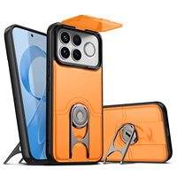 Coque de protection Lingtuo Push-open Animal Magnetic PCTPU antichute pour Redmi K90 et 17 Pro Max, nouvelle collection XM15T, pour le marché international
