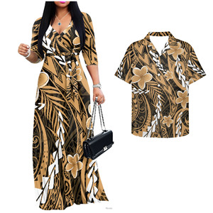 Conjuntos de <span class=keywords><strong>Ropa</strong></span> <span class=keywords><strong>para</strong></span> Parejas con Estampado Tropical Verde, Vestido Casual <span class=keywords><strong>para</strong></span> <span class=keywords><strong>Mujer</strong></span> de Talla Grande, Camisas Hawaianas <span class=keywords><strong>para</strong></span> Hombre, <span class=keywords><strong>Ropa</strong></span> <span class=keywords><strong>para</strong></span> Fiestas en la Isla - Product Image 2