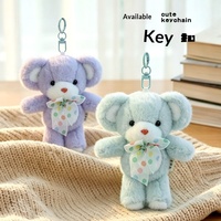 Porte-clés en peluche motif floral Mini Souris, figurine mignonne, pendentif de sac, jouet, ornement suspendu, lapin Maiyou en polyester, unisexe
