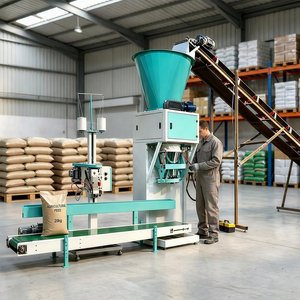 Ensacheuse semi-automatique 25kg 50kg pour charbon de bois, terre, sable de silice, <span class=keywords><strong>pierre</strong></span>, gravier, compost – <span class=keywords><strong>Machine</strong></span> d'emballage et de scellage de sacs - Product Image 4