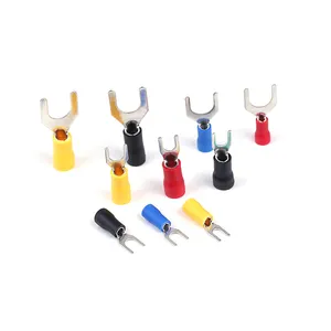 Fabriek Groothandel Draad Lug Ferrules Koord Pin Uiteinde Y Type Geïsoleerde Spade Connector Assortiment Sv Serie Vork Terminal Kit