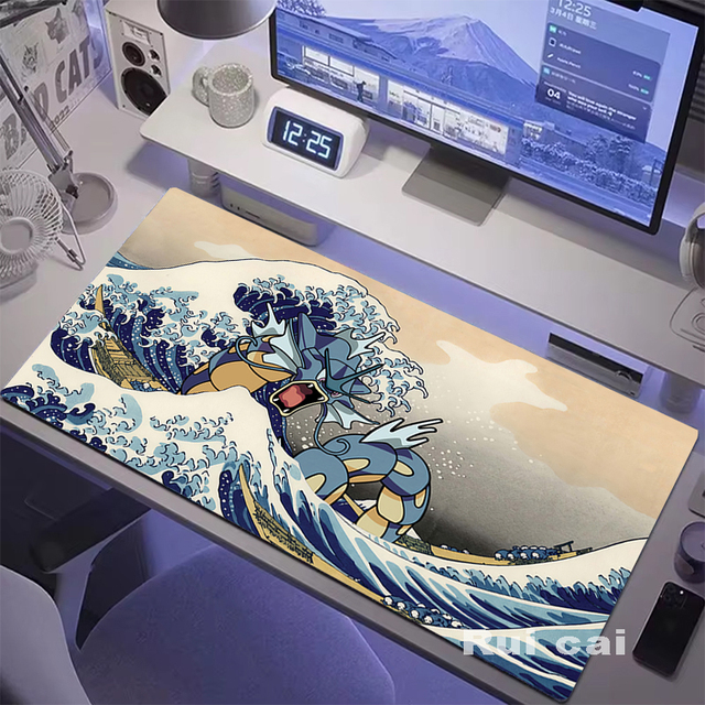 Mouse Pad Design Wave Table Mats Computer Mousepad Company Big Desk Pad 100x50cm Large Gamer Mousepads Mouse Mat