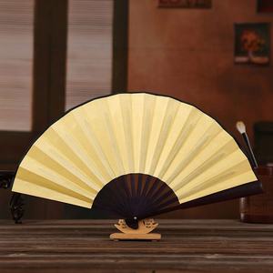 Éventails à main personnels en os de bambou en tissu pliant Éventails de festival peints personnalisés - Product Image 2