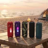 Tendance 2026 : Enceinte portable 5.3 en métal avec éclairage LED, modes de lecture multiples, chargement Type-C pour camping et fêtes à la plage