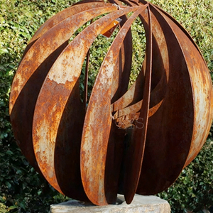 Escultura Abstracta Personalizable para Exteriores, Escultura de Jardín de Acero <span class=keywords><strong>Corten</strong></span>, Pulida con Láser, Soldada, Pintada, Trabajo en Metal - Product Image 4