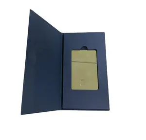 Custom Gedrukt Metallic Logo Vip Gift Card Metalen Creditcard Dozen Gift Verpakking Magneet Doos
