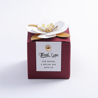 Boîtes à bonbons de mariage de style européen inspirées de la forêt, cadeaux de mariage créatifs, boîtes à bonbons florales fraîches