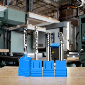 कार्बाइड लेपित एक बांसुरी सर्पिल राउटर बिट सीएनसी एकल बांसुरी अंत मिल एल्यूमीनियम लकड़ी काटने 3 मिमी 4 मिमी 6 मिमी 8 मिमी ओएम - Product Image 1