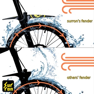 Repuestos originales para bicicleta eléctrica Light Bee X, guardabarros delantero compatible con horquilla delantera vertical aplicable al Amortiguador delantero RST - Product Image 3