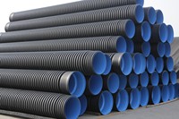 Tuyau corrugué à double paroi en HDPE pour drainage et égouts SN10 résistant aux produits chimiques