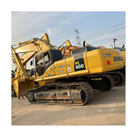 Mini-excavatrice d'occasion Komatsu PC400-7, moteur 86KW, pompe, capacité de la benne 1,4M, 20 tonnes, origine Japon, vente chaude