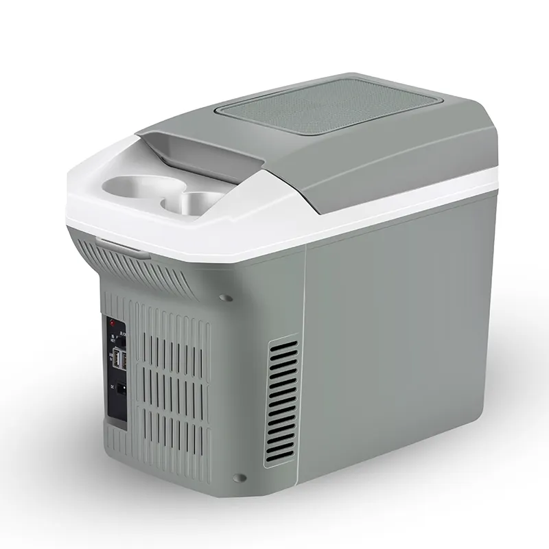 Mini refrigerador y calentador termoeléctrico para coche, 8L, caja de refrigeración