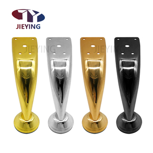Jiying 11 أقدام طاولة مطلية بالكروم أرجل خزانة فضي على شكل ثور إكسسوارات أجزاء أرجل أريكة - Product Image 3