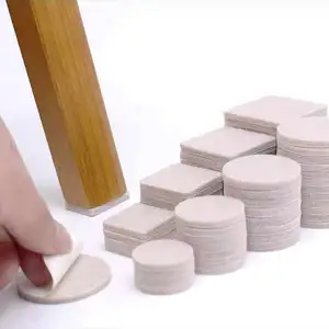 Benutzer definierte 2mm dicke Klebe filz Bulk Möbel runder Kleber Filzpads selbst klebende Filzpad Schaum kleber für harte Oberflächen Stuhl