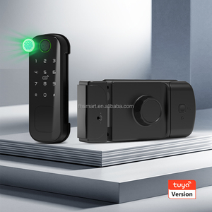 Ngoài trời không thấm nước tuya Wifi <span class=keywords><strong>App</strong></span> thông minh rim khóa Keyless quản lý thông minh khóa vân tay pin thẻ kim loại cửa khóa kỹ thuật số - Product Image 1