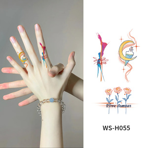 ใหม่โรแมนติกสติกเกอร์รอย<span class=keywords><strong>สัก</strong></span>นิ้วกันน้ำ TikTok อินเทอร์เน็ตที่เป็นที่นิยมเล็กๆน้อยๆหมวกแดงสไตล์รอยสักที่แขนสีสันสดใส - Product Image 5