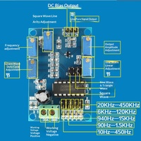 ICL8038 Medium Low Frequency Signal Source Waveform Signal Generator Sine Wave Triangle Wave Square Wave Module Adjustable
