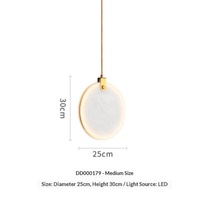 Lustre d'escalier moderne minimaliste nordique de luxe, nouveau style chinois, en marbre doré, pour villa, luminaire créatif rotatif à LED