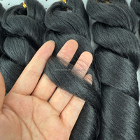 Populaire Pré-étiré 5X FRENCH CURL BRAIDS 22 pouces 400g Sans nœuds Spirale Bouclée Ondulation Lâche Cheveux en Fibre Kankalon pour Tresses au Crochet