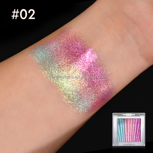 Palette d'ombres à paupières pressées super scintillantes Fairy, marque privée, vente en gros, beauté des yeux, ombre à paupières changeante de couleur, nuances duochrome - Product Image 4