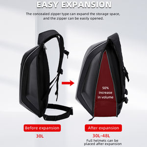 <span class=keywords><strong>Mochila</strong></span> de Motociclismo MJMOTO para Hombre, Gran Capacidad, <span class=keywords><strong>Mochila</strong></span> de Motocross con Carcasa Rígida de Fibra de Carbono, Impermeable - Product Image 6