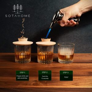<span class=keywords><strong>Kit</strong></span> Ahumador <span class=keywords><strong>de</strong></span> Whisky YSbar para Cócteles y <span class=keywords><strong>Cerveza</strong></span>, Antorcha, Virutas <span class=keywords><strong>de</strong></span> Madera, Infusor Reutilizable <span class=keywords><strong>de</strong></span> Whisky/Bourbon, Accesorios <span class=keywords><strong>de</strong></span> Bar, Vasos - Product Image 4
