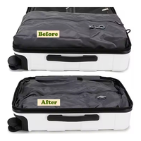 2025 valise à bagages multifonctionnelle de stockage sous vide avec sac hermétique de compression sous vide avec support de verre de chargeur USB