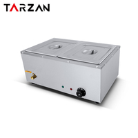 Table électrique de vapeur de réchauffeur de nourriture de buffet de Bain Marie d'acier inoxydable de qualité alimentaire commerciale pour la restauration et les restaurants