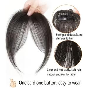 แฮร์พีชปิดหน้าม้าแบบปัดข้างสำหรับผู้หญิง รุ่น LH116 ขนาด 8 นิ้ว ดูเป็นธรรมชาติ น้ำหนักเบา เพิ่มวอลลุ่ม - Product Image 2