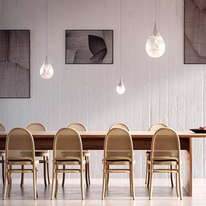 Đèn thả hình giọt nước bằng đá alabaster Tây Ban Nha cao cấp, thủ công, đèn chùm nhỏ hiện đại, thiết bị chiếu sáng trần cao cấp cho trang trí thanh lịch - Product Image 4