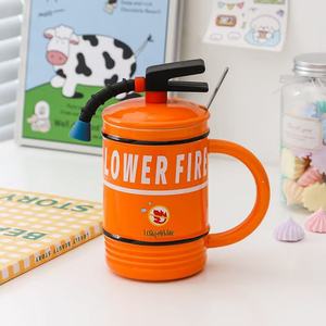 M 480ML Drôle Extincteur Tasse Bureau Salon Extérieur Personnalité Tasse À Thé Mâle Femelle Étudiante Couple Tasse En Céramique - Product Image 6