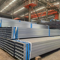 Tubería rectangular de acero GI ERW Técnica soldada 1-50mm de espesor Q195 para invernaderos y proyectos de construcción Tubo de acero