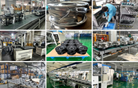 Kipas Sentrifugal EC LONGWELL OEM/ODM 225mm Kontrol PWM Bantalan Bola Plastik Proteksi IP55 230V Tekanan Tinggi untuk Telekomunikasi