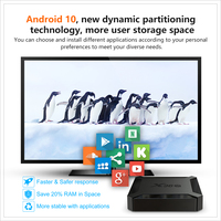 Meilleur Vendeur Boîtier TV X96Q Android 10 Usine 1 Go 2 Go 8 Go 16 Go Signal Wi-Fi 4K Allwinner H313 Décodeur