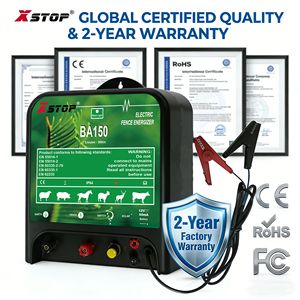 Energizador Electrónico de Cerca de Alto Voltaje de 12000V, Sistema de Carga Solar de 1.5 Joules para Control de Ganado, Caballos y Depredadores, 30KM - Product Image 1