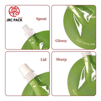 Fabrication d'emballages personnalisés imprimés pour boissons, sachets Doypack à bec verseur d'angle, pochettes verticales avec bec verseur pour emballage de shampoing liquide