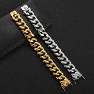 Edelstahl Franco-Kette Halskette Silberbeschichtet mit Magnetverschluss Gliederkette für Herren Geschenk Schmuck - Product Image 2