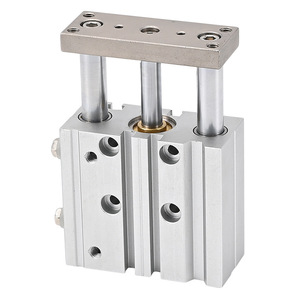 กระบอกลมสามแกน Liyuan Pneumatic รุ่น TCM121625 20SX30X40X50X63 75S 80 พร้อมลูกสูบแม่เหล็กสำหรับติดตั้งเซ็นเซอร์ - Product Image 2