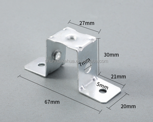 Support de selle mural en forme de U pour suspension articulée en acier galvanisé pour plafonnier - Product Image 3