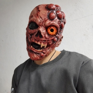 Máscara <span class=keywords><strong>de</strong></span> Látex <span class=keywords><strong>de</strong></span> <span class=keywords><strong>Calavera</strong></span> <span class=keywords><strong>de</strong></span> Zombi Mutante Aterrador - Máscara Facial Completa <span class=keywords><strong>de</strong></span> Monstruo con Colmillos Realistas para Halloween, Cosplay, Casa Embrujada - Product Image 5