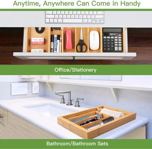 Kitchen Bamboo Expandable <strong>Drawer</strong> Storage Utensil Silverware <strong>Tray</strong> <strong>for</strong> <strong>Drawer</strong> <strong>Cutlery</strong> Organizer Holder Knives in Kitchen - Product Image 6