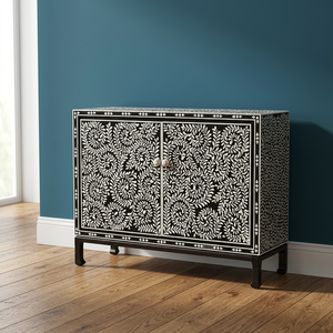 Mueble de Salón Moderno Plegable con Incrustaciones de Hueso y Estantes Laterales de Exhibición para Uso en Escuelas y Hoteles - Product Image 1