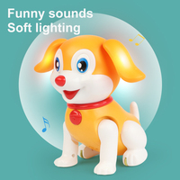 DF Elektrischer Roboterhund mit Musik und Licht Interaktives Spielzeug Lernspielzeug mit Buntem Sicherheitsverschluss Haustier-Roboter Bestseller