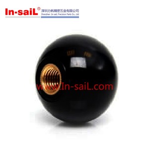 Tùy chỉnh màu sắc xử lý Bakelite bóng xử lý đen đỏ máy kẹp nữ Brass Threaded xử lý knobs - Product Image 3