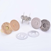 Sac à main magnétique fin et résistant, boutons à pression de bonne qualité, boucle pour vêtements, portefeuille 14mm 18mm, vente en gros,
